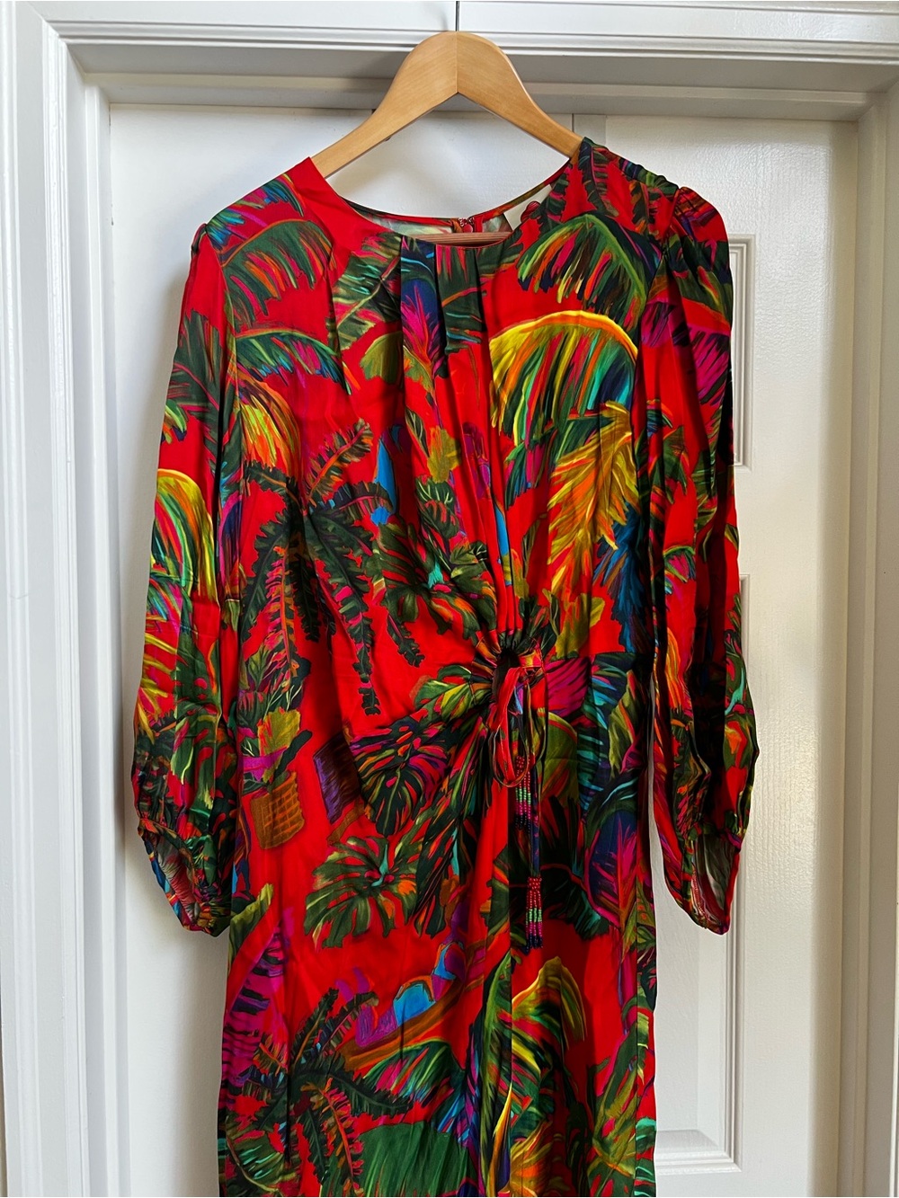 FARM Rio Red Tropical-Print Maxi Dress - Picture 4 of 6